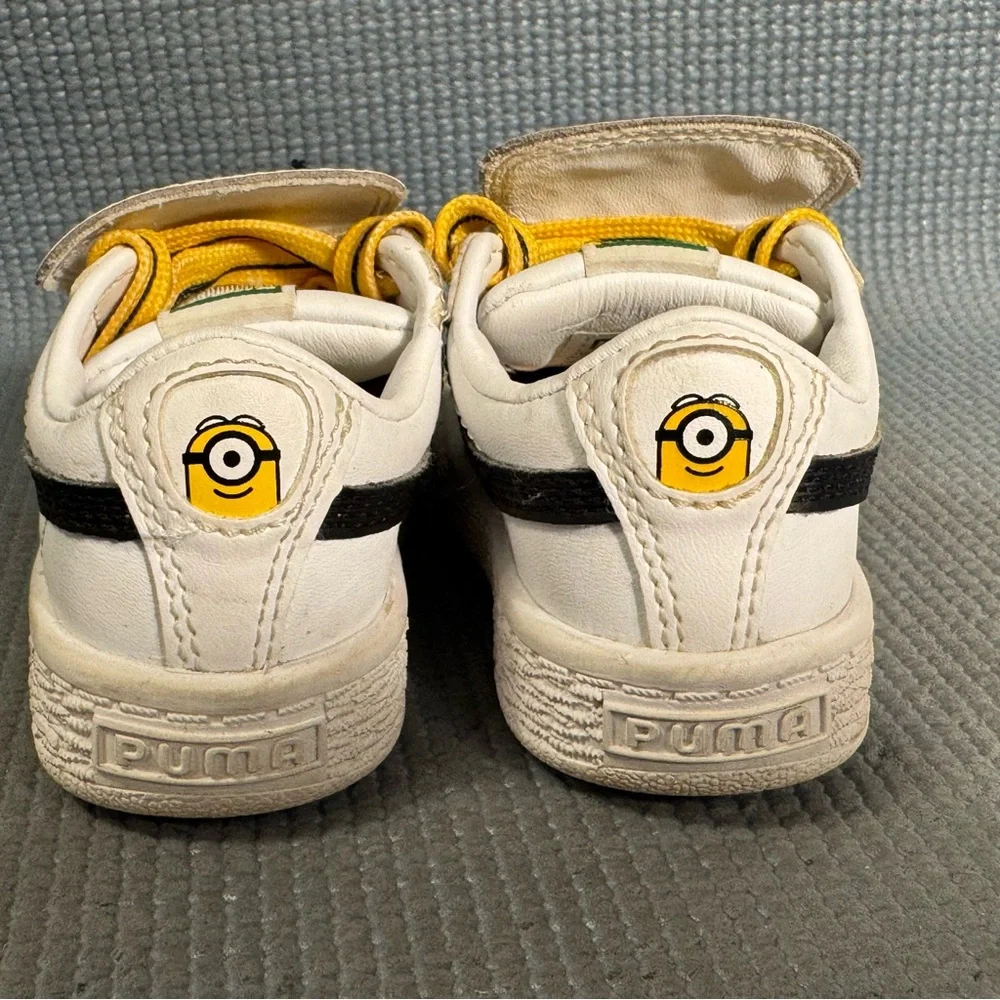PUMA Toddler Minions Basket Tongue‎ Sneakers Size 4C